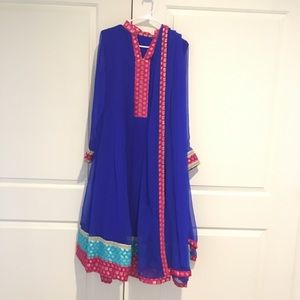 Indian Pakistani Anarkali Suit (3 Piece)